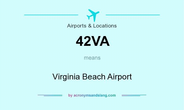What does 42VA mean? It stands for Virginia Beach Airport