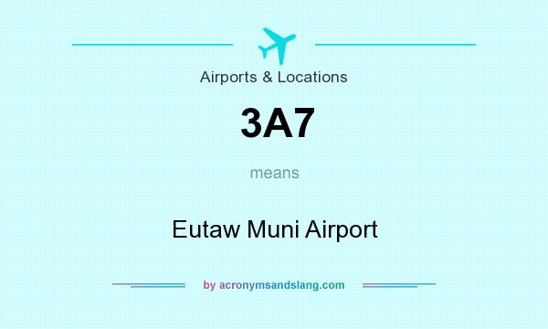 What does 3A7 mean? It stands for Eutaw Muni Airport