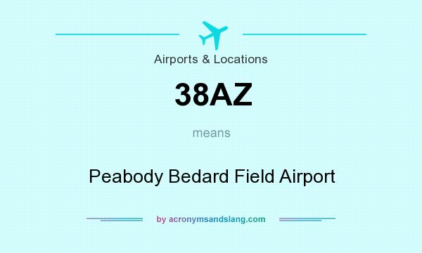 What does 38AZ mean? It stands for Peabody Bedard Field Airport