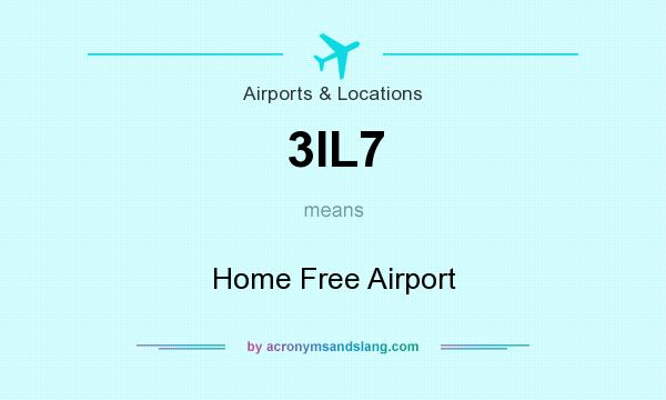What does 3IL7 mean? It stands for Home Free Airport