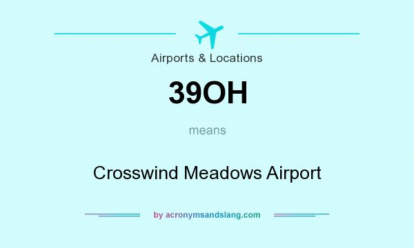 What does 39OH mean? It stands for Crosswind Meadows Airport