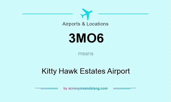 What does 3MO6 mean? It stands for Kitty Hawk Estates Airport
