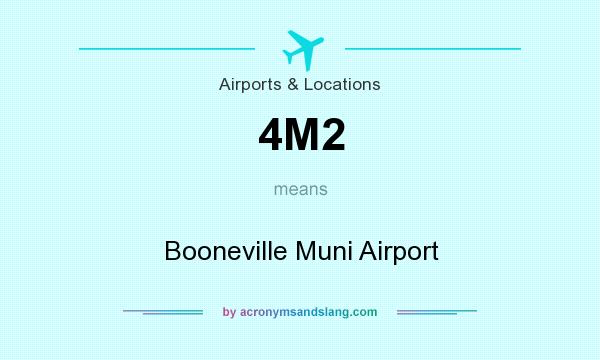 What does 4M2 mean? It stands for Booneville Muni Airport