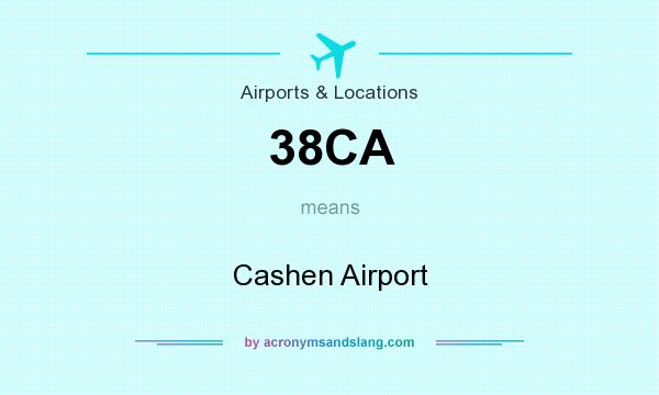 What does 38CA mean? It stands for Cashen Airport