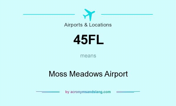What does 45FL mean? It stands for Moss Meadows Airport