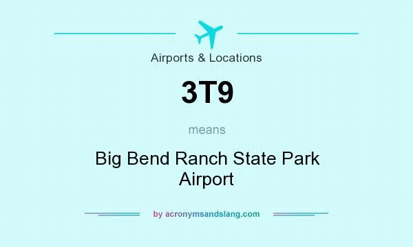 What does 3T9 mean? It stands for Big Bend Ranch State Park Airport