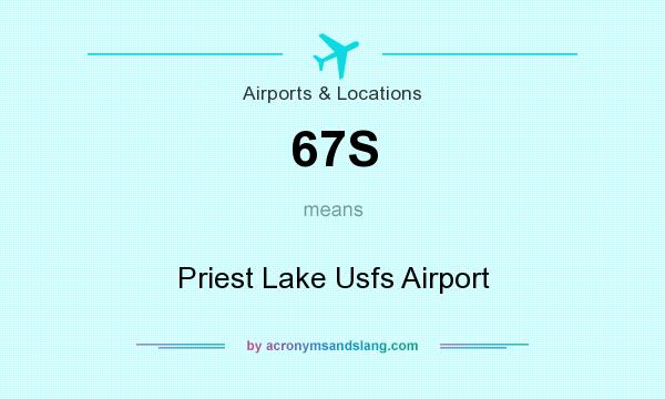 What does 67S mean? It stands for Priest Lake Usfs Airport