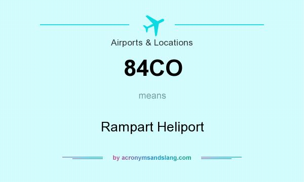 What does 84CO mean? It stands for Rampart Heliport