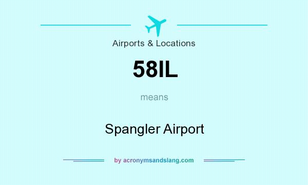 What does 58IL mean? It stands for Spangler Airport