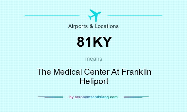 What does 81KY mean? It stands for The Medical Center At Franklin Heliport