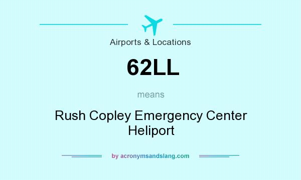 What does 62LL mean? It stands for Rush Copley Emergency Center Heliport