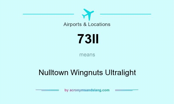 What does 73II mean? It stands for Nulltown Wingnuts Ultralight