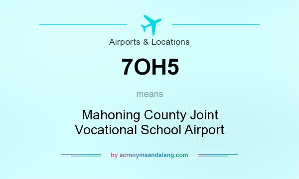 What does 7OH5 mean? It stands for Mahoning County Joint Vocational School Airport