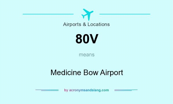 What does 80V mean? It stands for Medicine Bow Airport