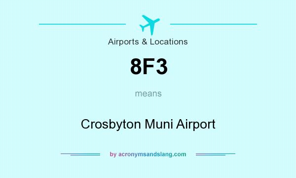 What does 8F3 mean? It stands for Crosbyton Muni Airport