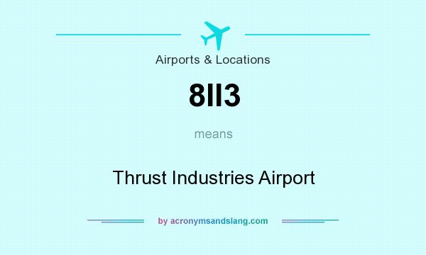 What does 8II3 mean? It stands for Thrust Industries Airport