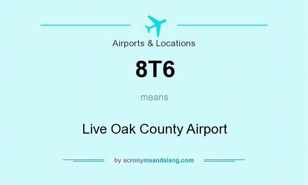 What does 8T6 mean? It stands for Live Oak County Airport