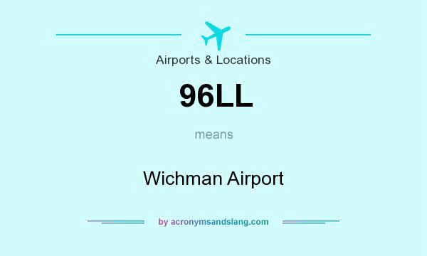 What does 96LL mean? It stands for Wichman Airport