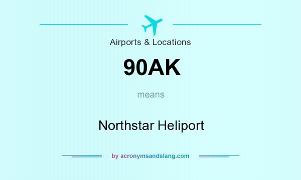 What does 90AK mean? It stands for Northstar Heliport