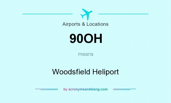 What does 90OH mean? It stands for Woodsfield Heliport