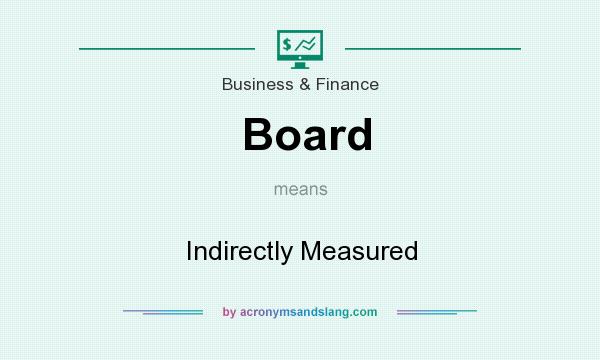 What does Board mean? It stands for Indirectly Measured