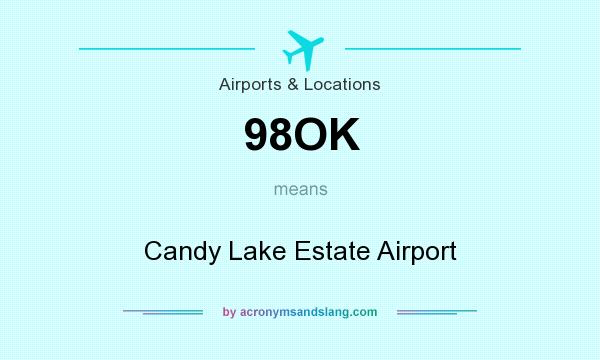 What does 98OK mean? It stands for Candy Lake Estate Airport