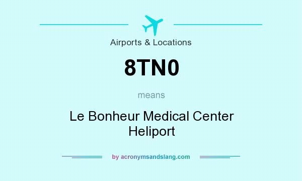 What does 8TN0 mean? It stands for Le Bonheur Medical Center Heliport