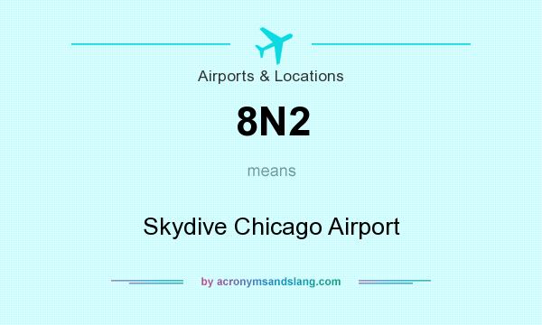 What does 8N2 mean? It stands for Skydive Chicago Airport