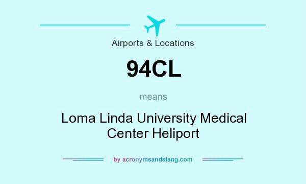 What does 94CL mean? It stands for Loma Linda University Medical Center Heliport