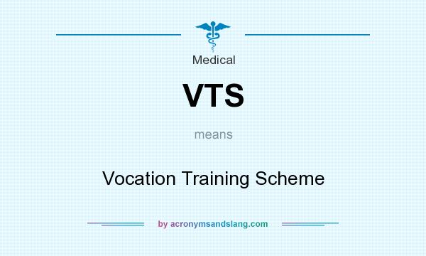What does VTS mean? It stands for Vocation Training Scheme