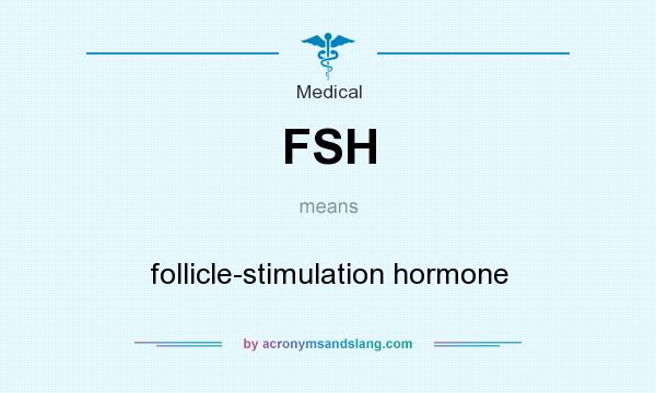 What does FSH mean? It stands for follicle-stimulation hormone
