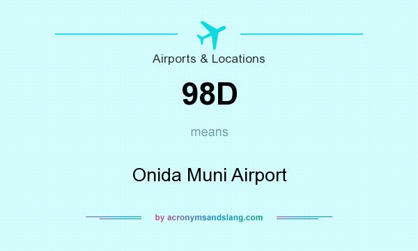 What does 98D mean? It stands for Onida Muni Airport