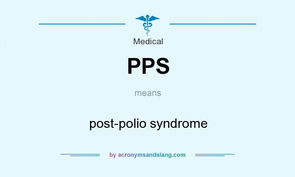 What does PPS mean? It stands for post-polio syndrome