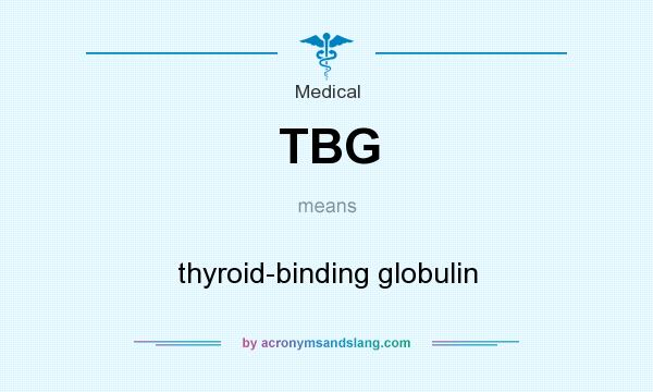 What does TBG mean? It stands for thyroid-binding globulin