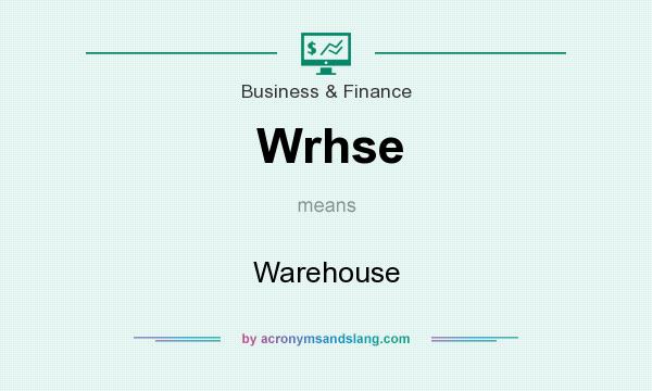 What does Wrhse mean? It stands for Warehouse