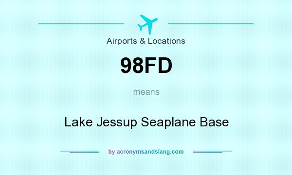 What does 98FD mean? It stands for Lake Jessup Seaplane Base