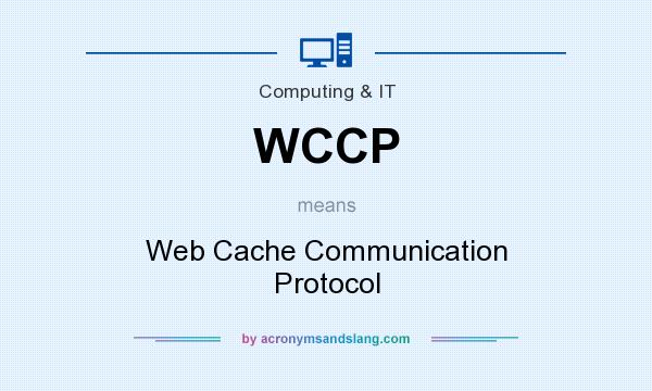 What does WCCP mean? It stands for Web Cache Communication Protocol
