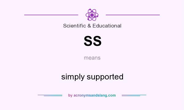 What does SS mean? It stands for simply supported
