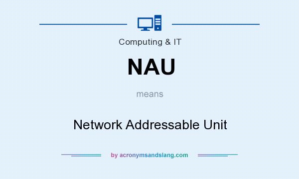 What does NAU mean? It stands for Network Addressable Unit