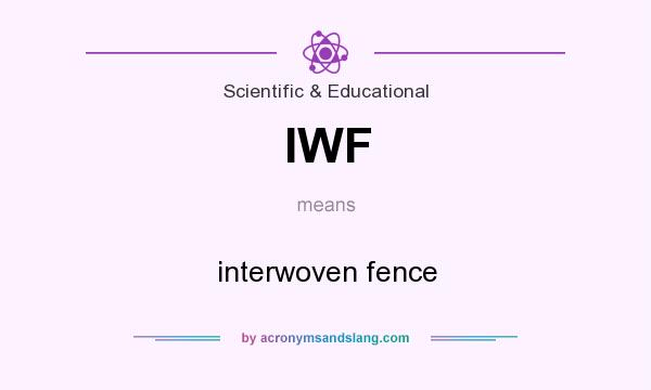 What does IWF mean? It stands for interwoven fence