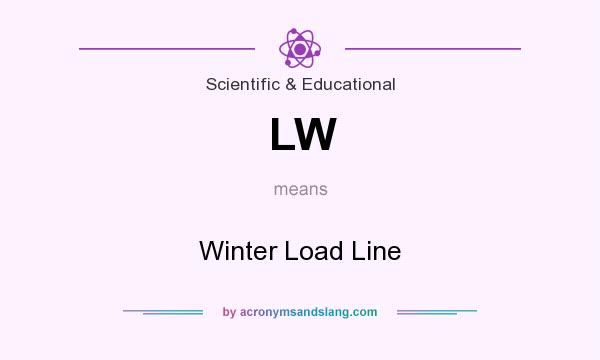 What does LW mean? It stands for Winter Load Line