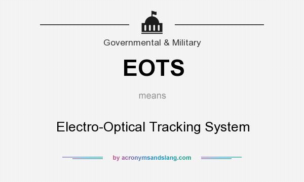 What does EOTS mean? It stands for Electro-Optical Tracking System