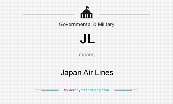 What does JL mean? It stands for Japan Air Lines