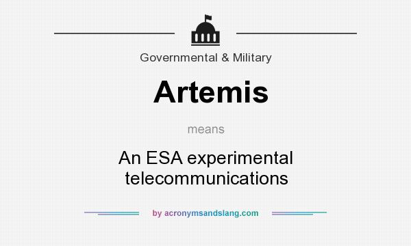 What does Artemis mean? It stands for An ESA experimental telecommunications