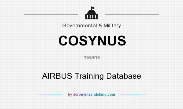 What does COSYNUS mean? It stands for AIRBUS Training Database