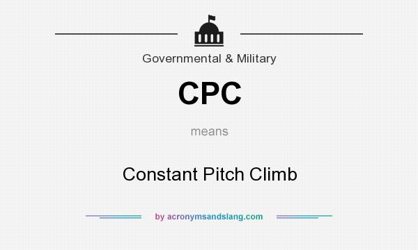 What does CPC mean? It stands for Constant Pitch Climb