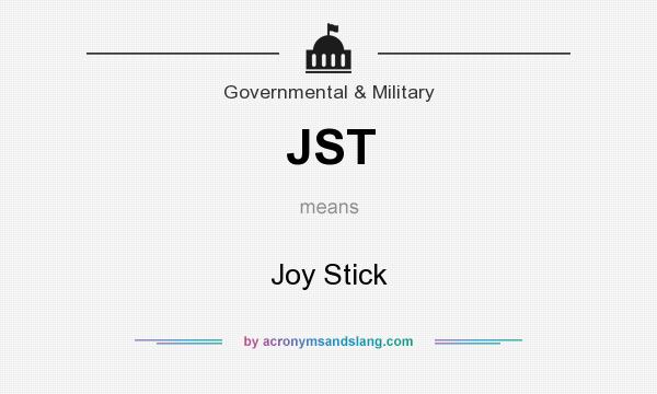 What does JST mean? It stands for Joy Stick
