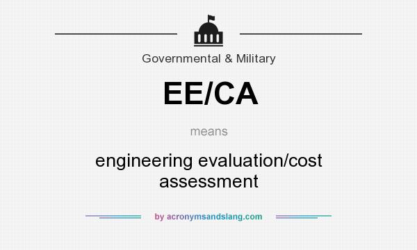 What does EE/CA mean? It stands for engineering evaluation/cost assessment