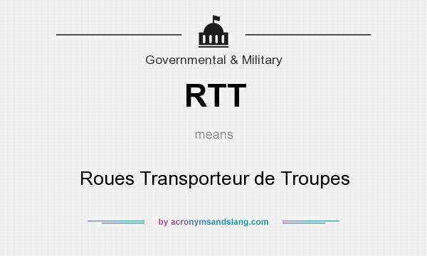 What does RTT mean? It stands for Roues Transporteur de Troupes