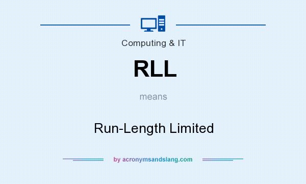 What does RLL mean? It stands for Run-Length Limited